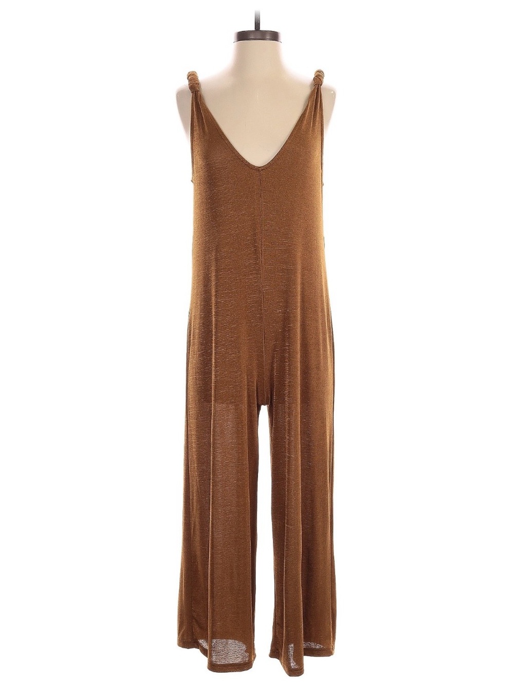 Blush Olive Green V-Neck Sleeveless Jumpsuit
